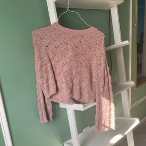Salmon Sweater with holes